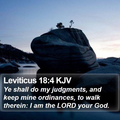 Leviticus 18:4 KJV Bible Verse Image