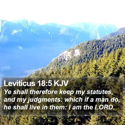 Leviticus 18:5 KJV Bible Verse Image