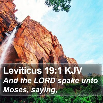 Leviticus 19:1 KJV Bible Verse Image