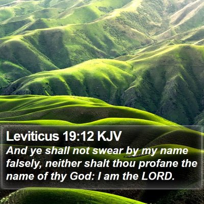 Leviticus 19:12 KJV Bible Verse Image