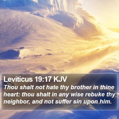 Leviticus 19:17 KJV Bible Verse Image