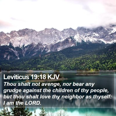 Leviticus 19:18 KJV Bible Verse Image