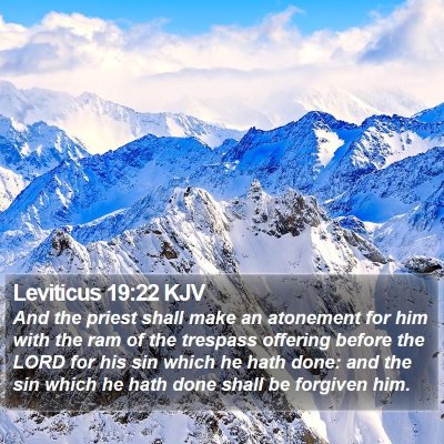 Leviticus 19:22 KJV Bible Verse Image