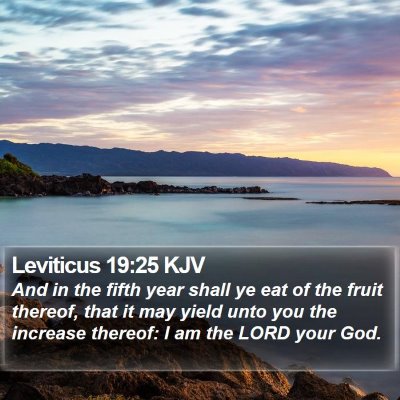 Leviticus 19:25 KJV Bible Verse Image