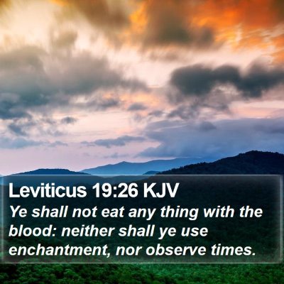 Leviticus 19:26 KJV Bible Verse Image