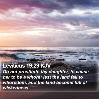 Leviticus 19:29 KJV Bible Verse Image