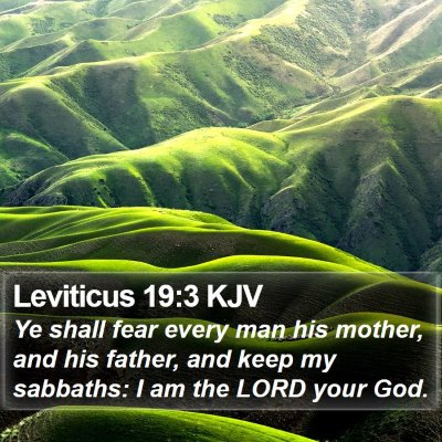 Leviticus 19:3 KJV Bible Verse Image