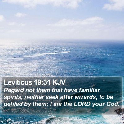 Leviticus 19:31 KJV Bible Verse Image