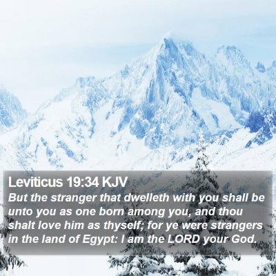 Leviticus 19:34 KJV Bible Verse Image