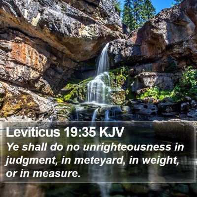 Leviticus 19:35 KJV Bible Verse Image