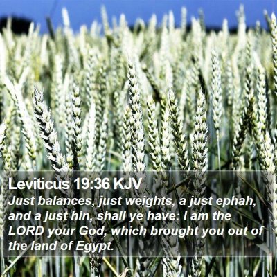 Leviticus 19:36 KJV Bible Verse Image