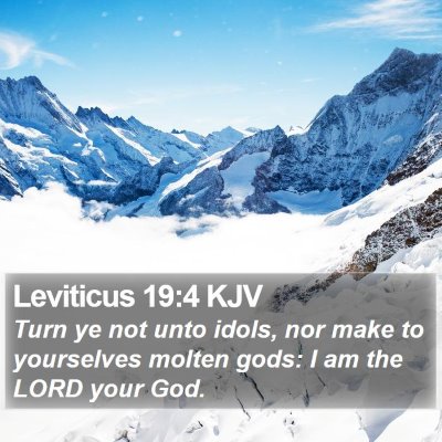 Leviticus 19:4 KJV Bible Verse Image
