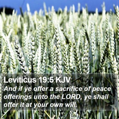 Leviticus 19:5 KJV Bible Verse Image