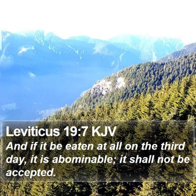 Leviticus 19:7 KJV Bible Verse Image