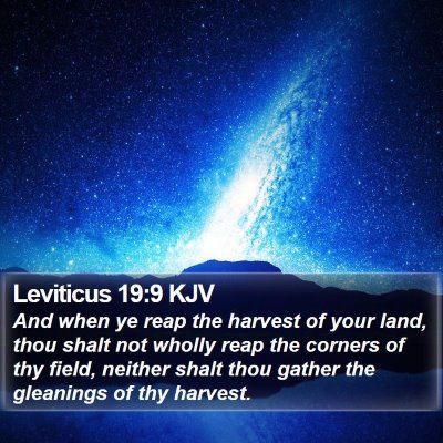 Leviticus 19:9 KJV Bible Verse Image