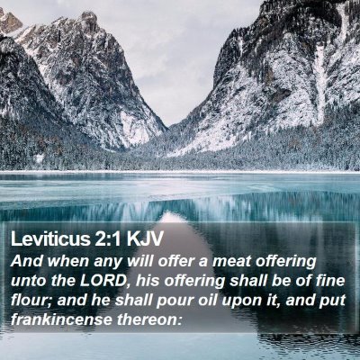 Leviticus 2:1 KJV Bible Verse Image