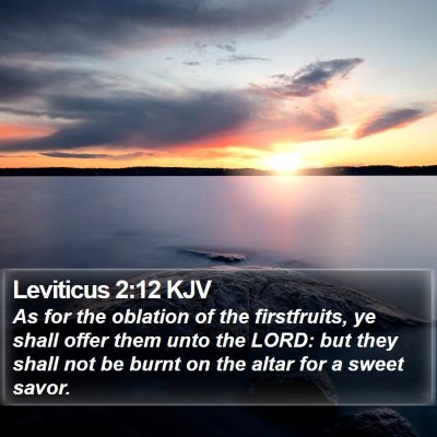 Leviticus 2:12 KJV Bible Verse Image