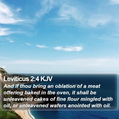 Leviticus 2:4 KJV Bible Verse Image