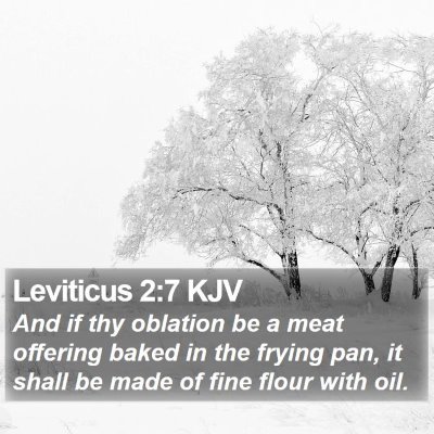 Leviticus 2:7 KJV Bible Verse Image