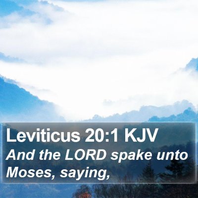 Leviticus 20:1 KJV Bible Verse Image