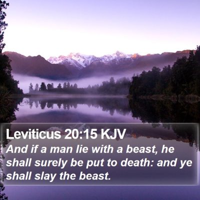 Leviticus 20:15 KJV Bible Verse Image