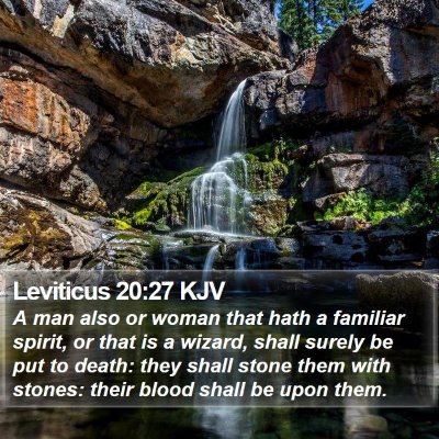 Leviticus 20:27 KJV Bible Verse Image
