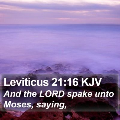 Leviticus 21:16 KJV Bible Verse Image