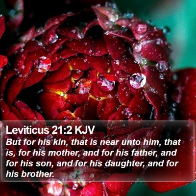 Leviticus 21:2 KJV Bible Verse Image