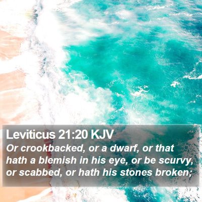 Leviticus 21:20 KJV Bible Verse Image