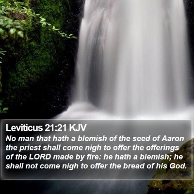Leviticus 21:21 KJV Bible Verse Image