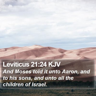 Leviticus 21:24 KJV Bible Verse Image
