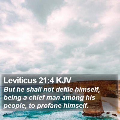 Leviticus 21:4 KJV Bible Verse Image