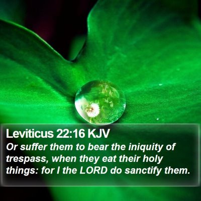 Leviticus 22:16 KJV Bible Verse Image