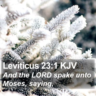 Leviticus 23:1 KJV Bible Verse Image