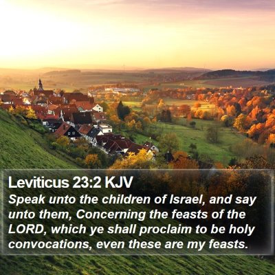 Leviticus 23:2 KJV Bible Verse Image