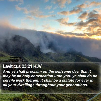 Leviticus 23:21 KJV Bible Verse Image