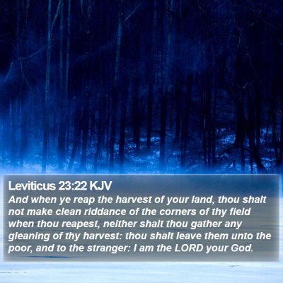 Leviticus 23:22 KJV Bible Verse Image