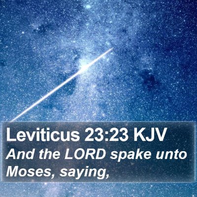 Leviticus 23:23 KJV Bible Verse Image