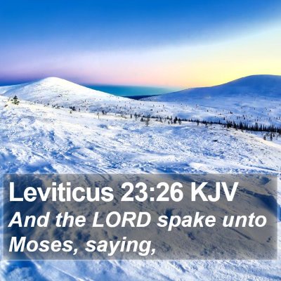 Leviticus 23:26 KJV Bible Verse Image