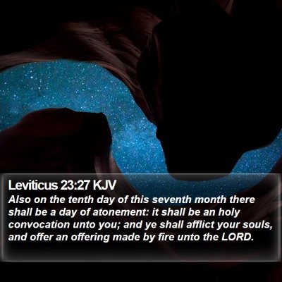 Leviticus 23:27 KJV Bible Verse Image