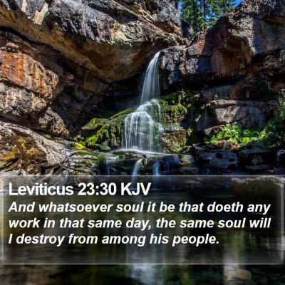 Leviticus 23:30 KJV Bible Verse Image