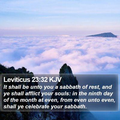 Leviticus 23:32 KJV Bible Verse Image