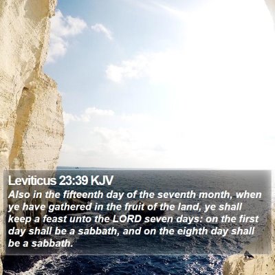 Leviticus 23:39 KJV Bible Verse Image