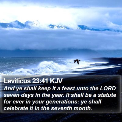 Leviticus 23:41 KJV Bible Verse Image