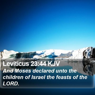 Leviticus 23:44 KJV Bible Verse Image