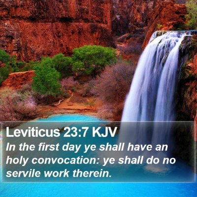 Leviticus 23:7 KJV Bible Verse Image