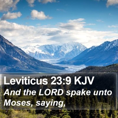 Leviticus 23:9 KJV Bible Verse Image