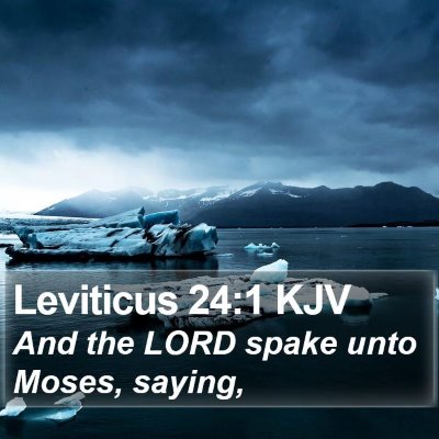 Leviticus 24:1 KJV Bible Verse Image