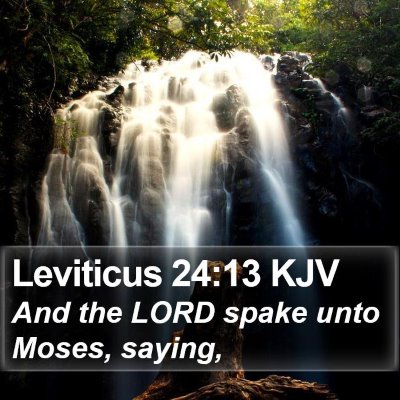 Leviticus 24:13 KJV Bible Verse Image
