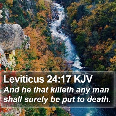 Leviticus 24:17 KJV Bible Verse Image